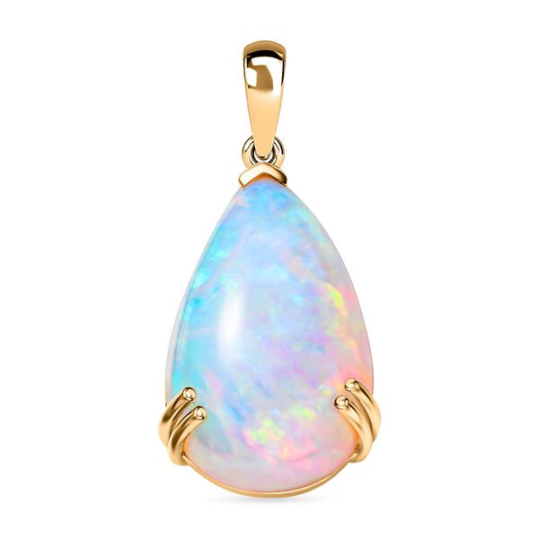 AAAA Nat&uuml;rlicher, &auml;thiopischer Welo Opal-Anh&auml;nger in 585 Gold - 15,12 ct.