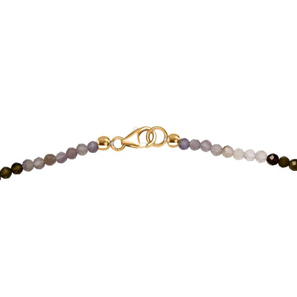 D'joy AAA Citrin, Mehrfarbiger Turmalin Anhänger mit Kette, 925 Silber 750 Gelbgold Vermeil ca. 46.89 ct image number 5