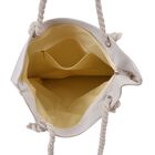 Jacquard gewebte Jute-Tasche mit Mond Design, 42x34 cm, Boho image number 4