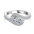 LUXURIANT DIAMOND - Lab Grown Diamant SI Ring 925 Silber rhodiniert (Größe 20.00) ca. 1.00 ct