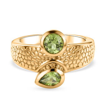 EVER TRUE Peridot Ring 950 Kupfer (Gr&ouml;&szlig;e 17.00) ca. 0,97 ct