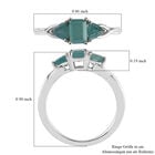 Grandidierit-Ring, 925 Silber platiniert  ca. 1,10 ct image number 6