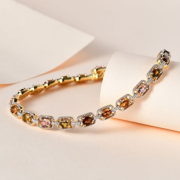 Mehrfach-Turmalin Armband, 20cm - 4,05 ct. image number 1