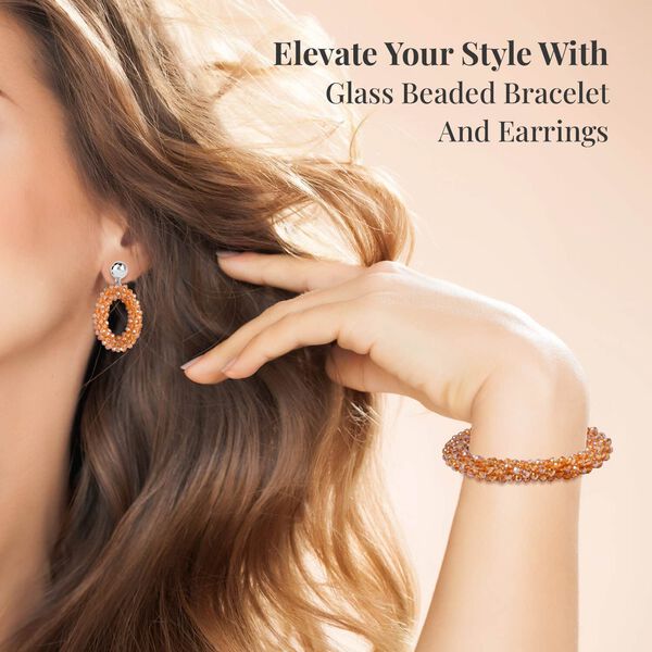 Champagner Glasperlen-Schmuckset image number 2