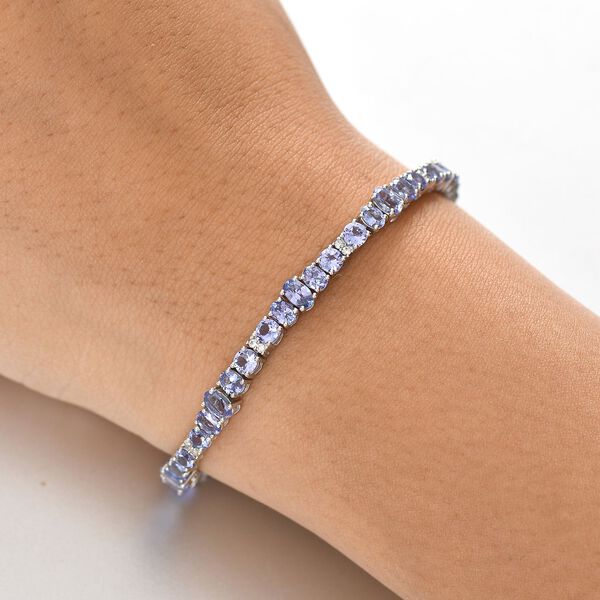 Tansanit und Zirkon Armband image number 3
