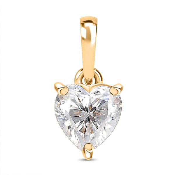 D&rsquo;Joy Moissanit Schmuckset, 925 Silber 750 Gelbgold Vermeil - 1,46 ct. image number 5