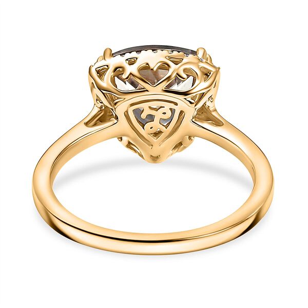 AAA Turkizit, Wei&szlig;er Diamant Ring 585 Gold (Gr&ouml;&szlig;e 17.00) ca. 2,79 ct image number 4