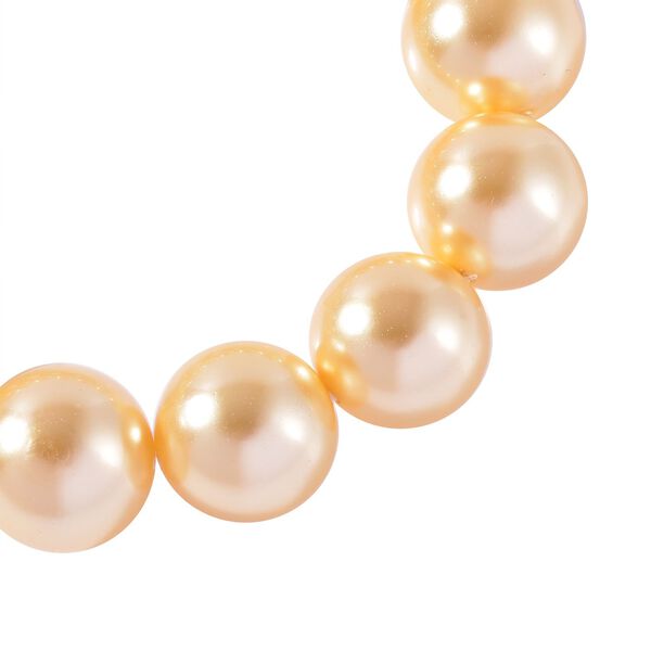 Goldene Muschelkernperle Armband, 18 cm image number 3