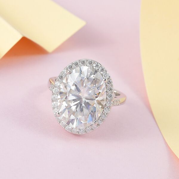Moissanit Ring, ca. 10.48 ct image number 8