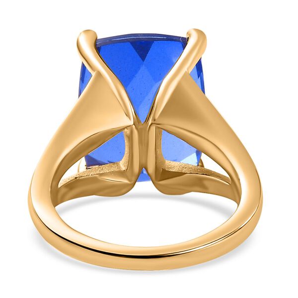 Tansanitfarbener Quarz Ring, ca. 13,05 ct. image number 6
