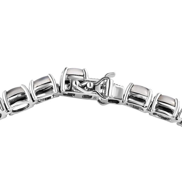 Aurora Mondstein Armband, ca. 19 cm, 925 Silber platiniert ca. 15.20 ct image number 4