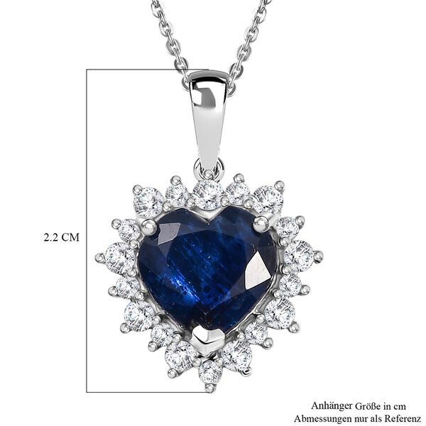 D'Joy AA Kaschmir-Kyanit, Moissanit Schmuckset ca. 45 cm 925 Silber rhodiniert ca. 3,63 ct. image number 6