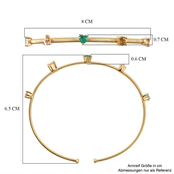 Multi-Edelstein-Armreif, 19cm - 1,76 ct. image number 5