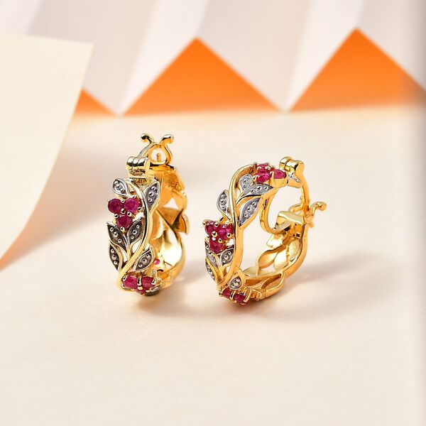 ALLORO AA afrikanische Rubin-Ohrringe - 0,99 ct. image number 2