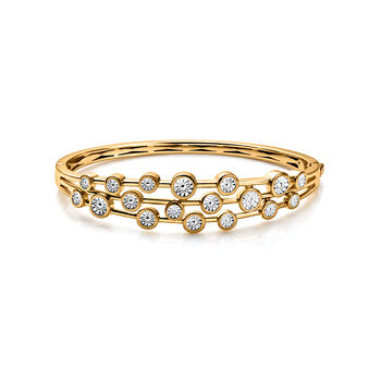 EVER TRUE Wei&szlig;er Diamant Armreif ca. 19 cm Nickelfreies Messing ca.
