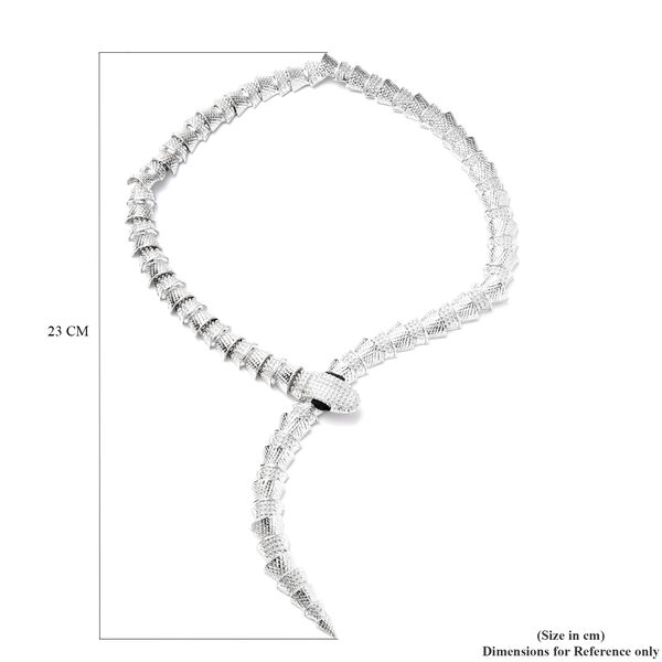 Mischen Glas Halskette ca. 56 cm in Silber tone image number 3