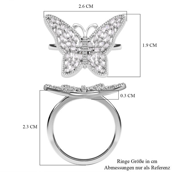 Diamant-Ring mit Schmetterling-Design - 0,33 ct. image number 6