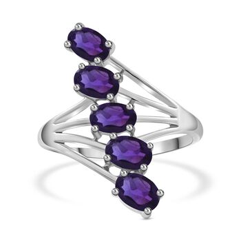 Afrikanischer Amethyst Ring 925 Silber rhodiniert (Gr&ouml;&szlig;e 16.00) ca. 3,21 ct