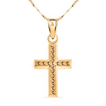 Kreuz-Anh&auml;nger, 585 Gelbgold