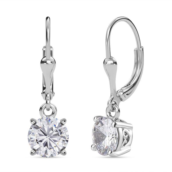 Wei&szlig;e Zirkonia-Ohrringe - 4,17 ct.