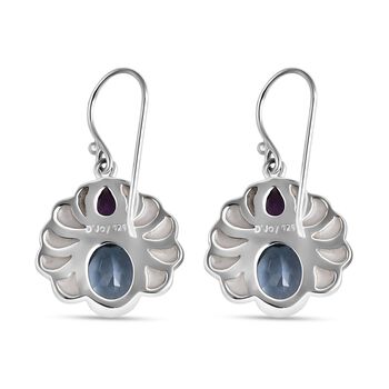 Royal Bali D'Joy himmelblaue Topas und afrikanische Amethyst Ohrringe