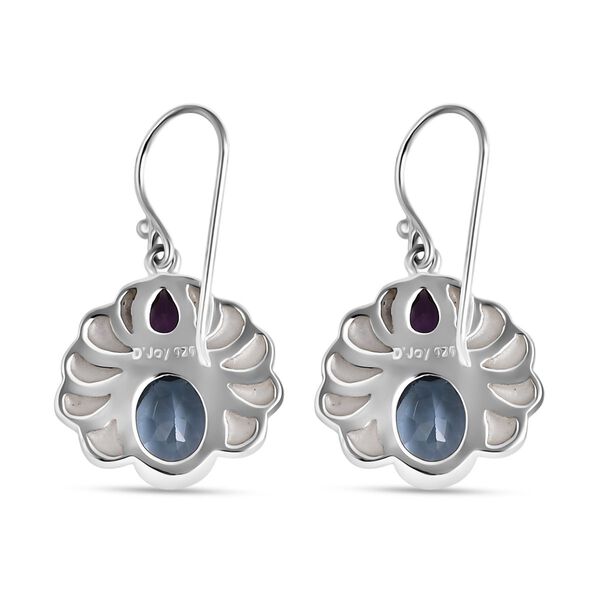 Royal Bali D'Joy himmelblaue Topas und afrikanische Amethyst Ohrringe image number 3