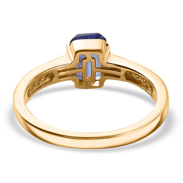 AA Tansanit und Moissanit Ring in 375 Gold - 1,37 ct. image number 6