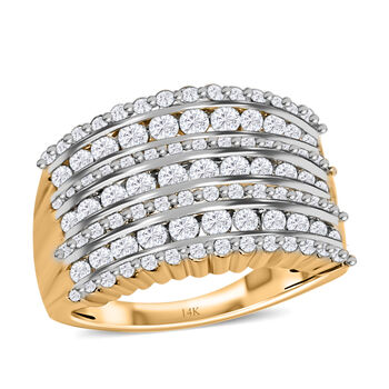 New York Kollektion- SI1 GH Diamant Cluster Ring- 1,50 ct.