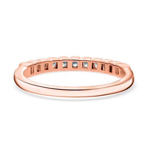 LUXURIANT DIAMOND - Lab Grown Diamant SI Ring 925 Silber 750 Roségold Vermeil (Größe 17.00) ca. 0.28 ct image number 4