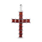 Granat Zirkonia Anhänger 925 Silber