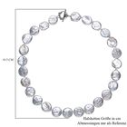 Weiße Keshi Perlen-Halskette in Silber, 50 cm, 225,00 ct. image number 5