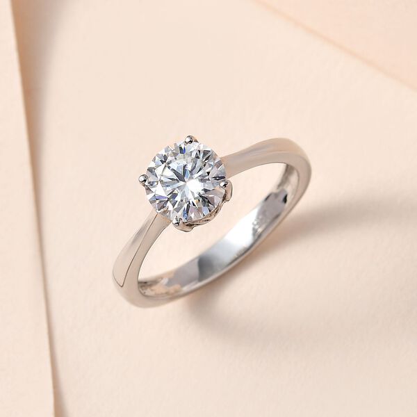Moissanit Ring - 1,13 ct. image number 8