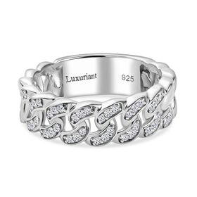 LUXURIANT DIAMOND - Lab Grown Diamant SI Ring 925 Silber rhodiniert (Größe 18.00) ca. 0.24 ct