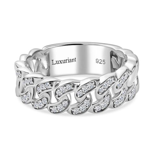 Lab Grown Diamant SI Ring 925 Silber rhodiniert (Größe 20.00) ca. 0,24 ct image number 0