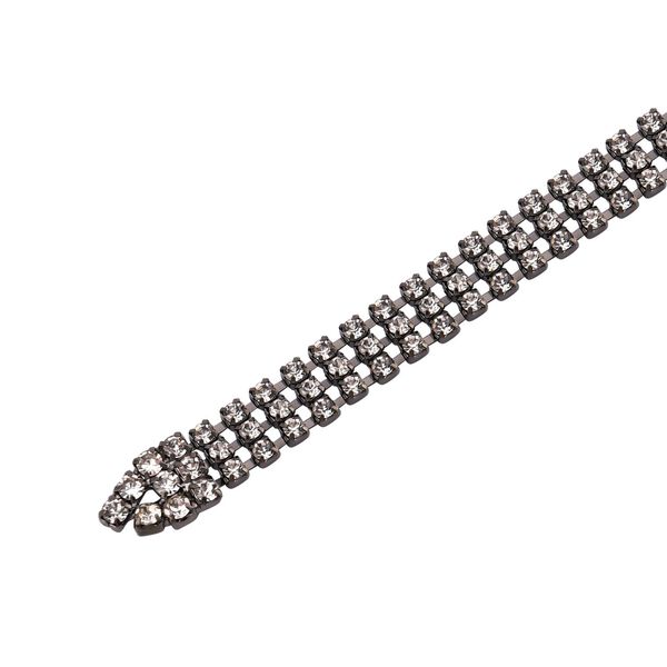 Kristall G&uuml;rtel, L120cm, schwarz image number 5