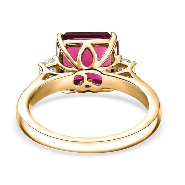 LUXURIANT DIAMOND- zertifiziert und gepr&uuml;ft AAA Labor Bixbit und Labor Diamant Ring in 417 Gold - 3,45 ct. image number 4