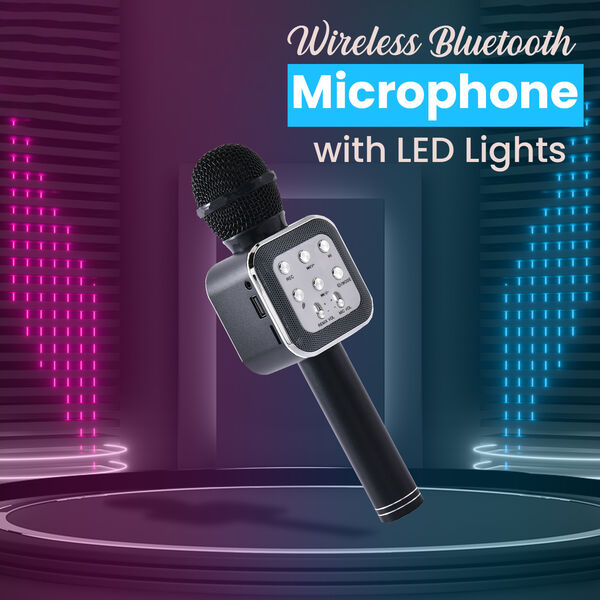 Multifunktions Karaoke Mikrofon, Gold image number 1