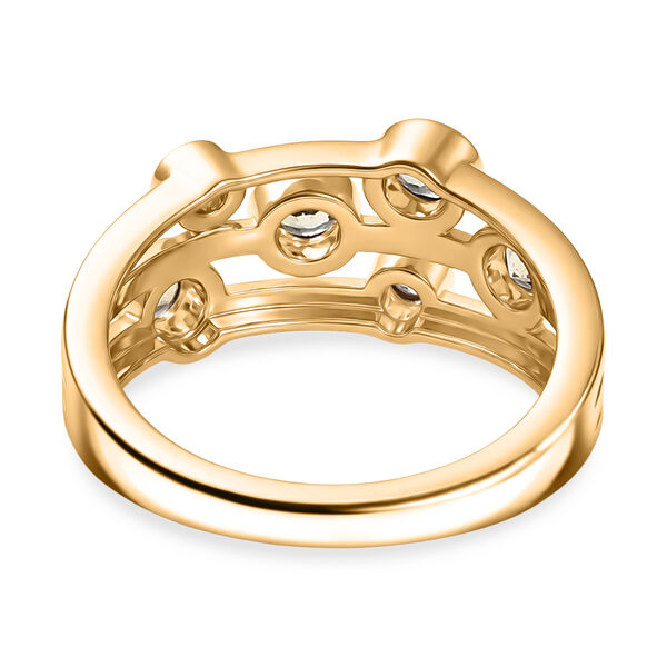 D'Joy AA nat&uuml;rlicher goldener Tansanit und Zirkon Ring  - 0,54 ct. image number 6