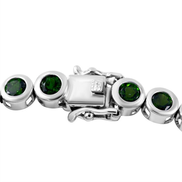 Natürlicher Chromdiopsid Armband, ca. 19 cm, 925 Silber rhodiniert, ca. 14.66 ct image number 2