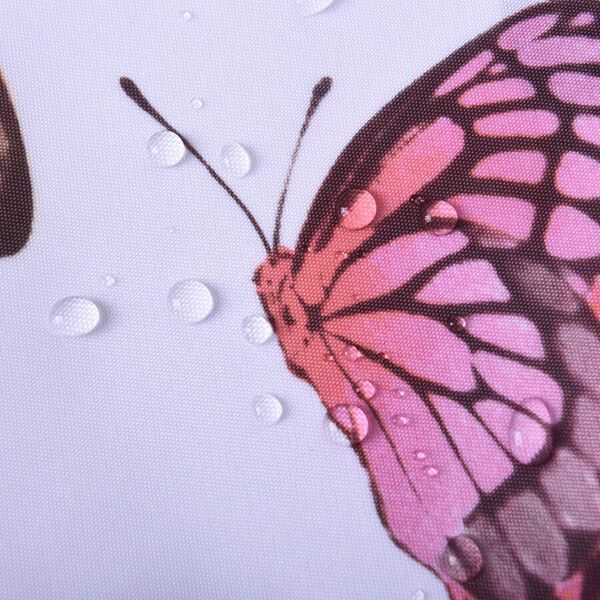 Duschvorhang mit 12 Haken, Elfenbeinfarben image number 4