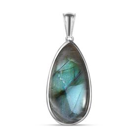 Labradorit Anhänger, 925 Silber ca. 23,88 ct