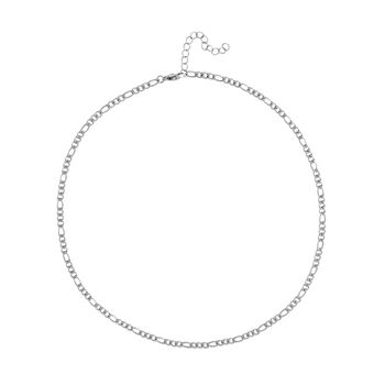 316L Edelstahl Figaro-Halskette, ca. 49.5 cm, ca. 10,00g