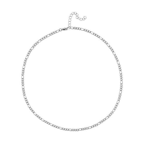 316L Edelstahl Figaro-Halskette, ca. 49.5 cm, ca. 10,00g