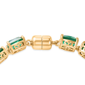 D'Joy Pfau Quarz Triplette Armband ca. 19 cm 925 Silber 750 Gelbgold Vermeil ca. 26,95 ct.