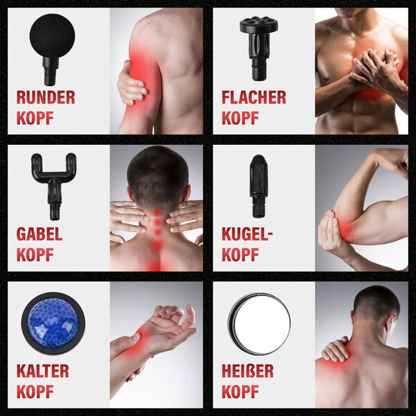 Massagepistole mit 6 Geschwindigkeitsstufen image number 3