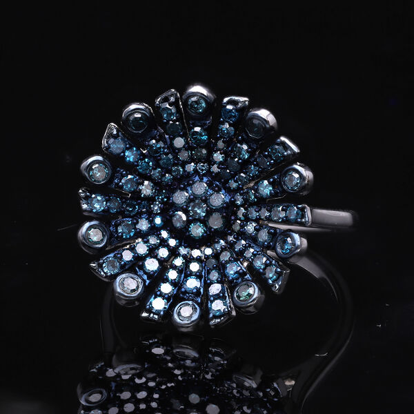 Blauer Diamant-Ring  -1 ct. image number 4