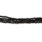 Mehrlagige Thai schwarze Spinell-Halskette image number 4