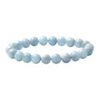 Flexibles Aquamarin-Armband, 18 cm, ca. 140,00 ct