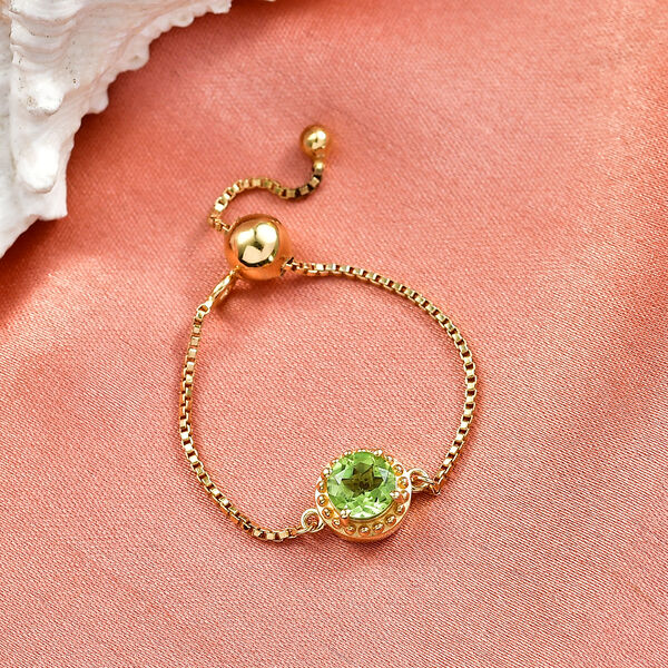 EverTrue flexibler Peridot Ring, Gr&ouml;&szlig;e 17-21cm - 0,86 ct. image number 1
