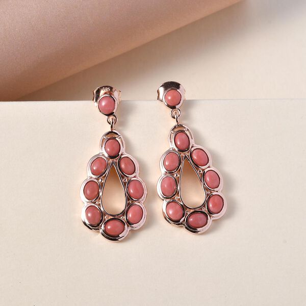 AA Oregon Pfirsich Opal-Ohrh&auml;nger - 2,57 ct. image number 2